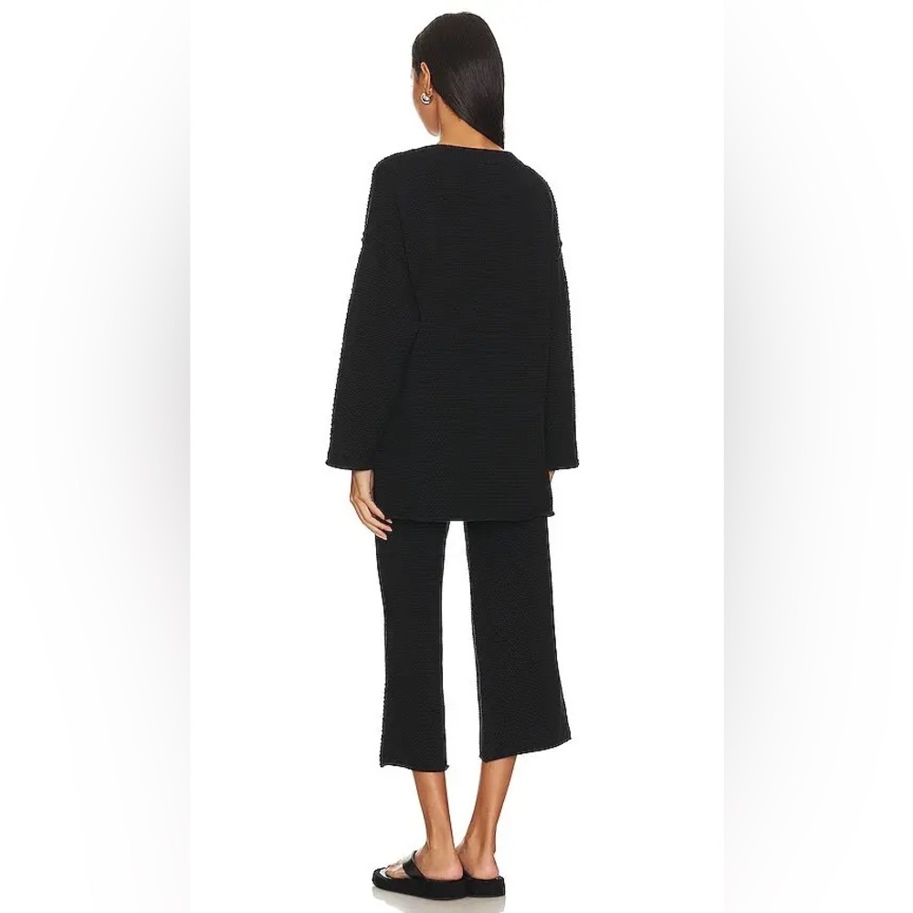 Free People Beach Hailee Sweater Set Black XS Boho Coastal Yachtcore Cozycore - Picture 3 of 10